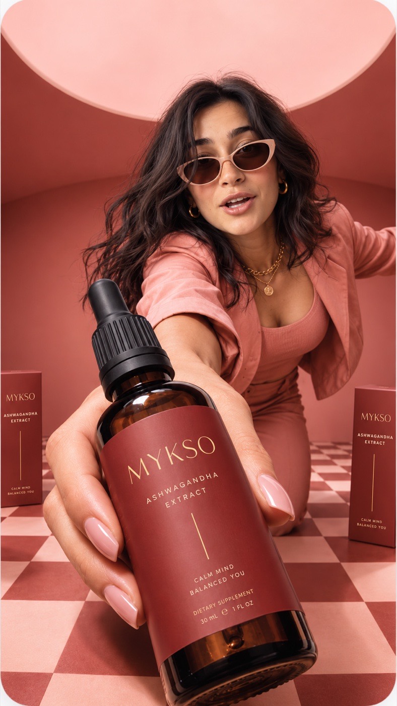 Product advertisement created from a website URL